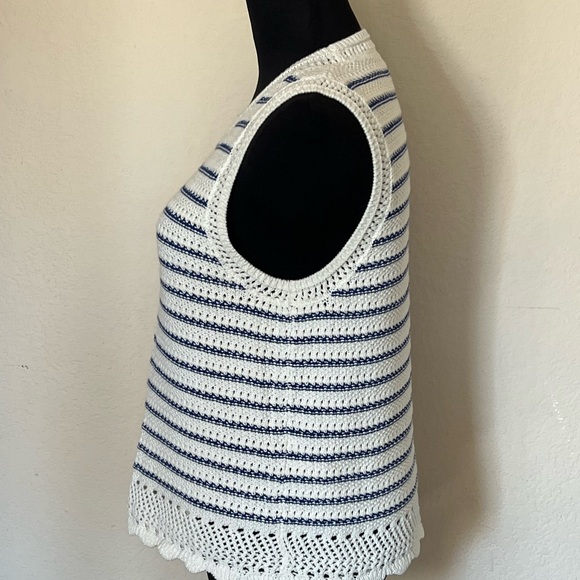 J. Crew Navy and White Striped Tank Top - Picture 5 of 12